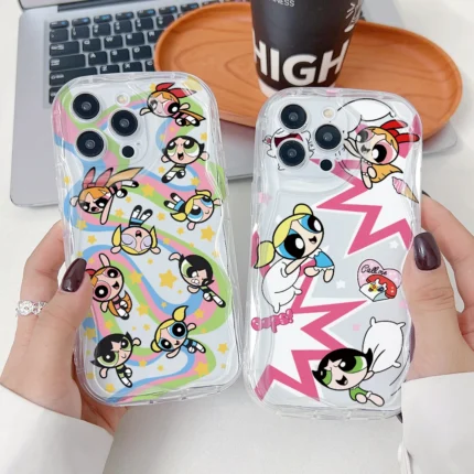 Cool Girl P-Powerpuffs Phone Case for Xiaomi Redmi Note 15 14 13 12 12S 11 Pro Plus 15 15C 14C 13C 12C 4G 5G 3D Wave Soft Cover