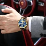 POEDAGAR Military Luxury Men Wristwatch Quartz Waterproof Luminous Chronograph Leather Man Watch Sports Men's Watches Male Reloj - Image 6