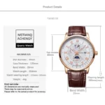 2024 Fashion Men Watch Fashion Top Luxury Sport Men's Wristwatch Waterproof Luminous Leather Date Quartz Watches Man Clock - Image 6