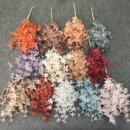 A handful Of Fragrant Orchids Artificial Flower Hotel Multicolor Fork Simulation Flower Home Decoration Wedding