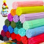 Wholesale Colorful Big Pipe Cleaners for Crafts Diy Plush Stem Creative Hobby File De Chenille Pipecleaners 500-100pcs - Image 2