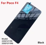 F 4 Battery Back Cover For Xiaomi POCO F4 Rear Housing Door Case Replace Repair Spare Parts + Camera Lens 22021211RG 22021211RI - Image 3