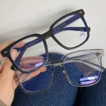Vintage Transparent Computer Glasses Frame Women Men Anti Blue Light Square Eyewear Blocking Glasses Optical Spectacle Eyeglass - Image 2