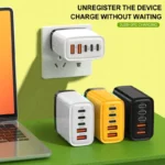 5 in 1 GaN Desktop Charger 240W Fast Charging Adapter For iPhone 17 16 15Pro Samsung 10A USB To Type C Cable 3PD 2USB Charger - Image 2
