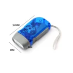 3 LED Hand Pressing Dynamo Crank Power Wind Up Flashlight Torch Light Hand Press Crank Camping Lamp Light for Outdoor Home - Image 6