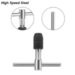 T-Handle Wrench M3 M4 M5 M6 M8 Hand Tap Reamer Thread Tapping Tool Set Adjustable Machine Screw Thread Tapping Drill Bit - Image 4