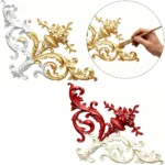 PU French Ceiling Medallion Crown Molding Kit Floral Ceiling Rose Corner Wall Trim Polyurethane Ceiling Molding for Villa Home - Image 2