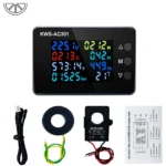 KWS-AC301 Wattmeter Power Meter Voltmeter AC 50-300V Voltage 50-60HZ Power Analyzers LED AC Electricity Meter 0-20/100A Detector