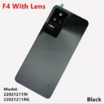 F 4 Battery Back Cover For Xiaomi POCO F4 Rear Housing Door Case Replace Repair Spare Parts + Camera Lens 22021211RG 22021211RI - Image 4