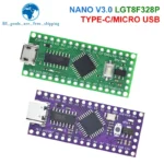 1/3PCS LGT8F328P-LQFP32 MiniEVB TYPE-C MICRO USB Compatible With ATMEGA328 Nano V3.0 LGT8F328P CH9340C / HT42B534-1 For Arduino - Image 2