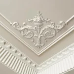 PU French Ceiling Medallion Crown Molding Kit Floral Ceiling Rose Corner Wall Trim Polyurethane Ceiling Molding for Villa Home - Image 4