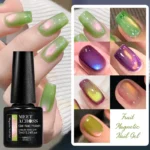 Fruit Cat Magnetic Gel Nail Polish Glass Beads Effect Gardient Glitter Semi Permanent Soak Off UV Gel Varnish Manicure Nail Art