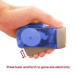 3 LED Hand Pressing Dynamo Crank Power Wind Up Flashlight Torch Light Hand Press Crank Camping Lamp Light for Outdoor Home - Image 2