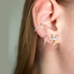 1/2/7PCS Solid Titanium Cz Leaf Ear Stud Horse Eye Marquise Pendant Earring Helix Cartilage Tragus Labret Lip Piercing Jewelry - Image 2