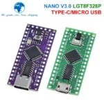 1/3PCS LGT8F328P-LQFP32 MiniEVB TYPE-C MICRO USB Compatible With ATMEGA328 Nano V3.0 LGT8F328P CH9340C / HT42B534-1 For Arduino - Image 5