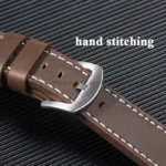 Vintage Leather Watch Band for Omega Strap for Seiko Belt 18mm 20mm 22mm 24mm Wristband Army Sport Men's Bracelet For Smartwatch - Image 4