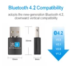 2 In 1 USB Wifi & Bluetooth-compatible 150Mbps WiFi Adapter 2.4Ghz Network Card Receiver Transmitter RTL8723 WiFi Dongle - Image 2