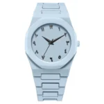 New Fashionable Men's Watch Simple Black Male Quartz Watches Arabic digital Casual Drip Oil Strap - Image 2