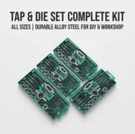 12/20PCS Tap and Die Set Metric Wrench Cut M3-M12 Hand Threading Tool Tungsten Carbide Tap Die Screw Thread Making Tool Bit Set