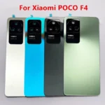 F 4 Battery Back Cover For Xiaomi POCO F4 Rear Housing Door Case Replace Repair Spare Parts + Camera Lens 22021211RG 22021211RI