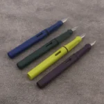 1pc Matte Purple Fountain Pen Plastic EF/F Nib Frosted Fluorescence Green Stationery School Office Supplies Ink Pens - Image 2