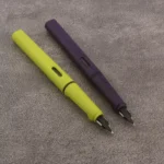 1pc Matte Purple Fountain Pen Plastic EF/F Nib Frosted Fluorescence Green Stationery School Office Supplies Ink Pens - Image 3