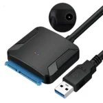 SATA to USB 3.0 External SATA Hard Disk Adapter Cable SSD HDD Drive Cable with 12V Power Adapter Easy Drive Hard Disk Cables - Image 3