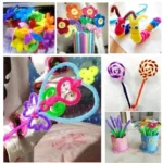 Wholesale Colorful Big Pipe Cleaners for Crafts Diy Plush Stem Creative Hobby File De Chenille Pipecleaners 500-100pcs - Image 4