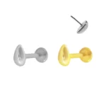 G23 Titanium Flowers Push In Labret 16G 18G 20G Water Drop Threadless Lip Butterfly Piercing Tragus Stud Earring Body Jewelry - Image 2