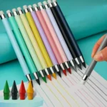 Eternal Inkless Color Pencils 12PCS Never Need Sharpening 12 Vibrant Colors Reusable for Sketching Drawing School Supplies