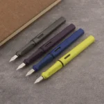 1pc Matte Purple Fountain Pen Plastic EF/F Nib Frosted Fluorescence Green Stationery School Office Supplies Ink Pens - Image 5