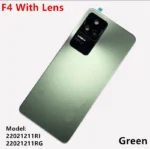 F 4 Battery Back Cover For Xiaomi POCO F4 Rear Housing Door Case Replace Repair Spare Parts + Camera Lens 22021211RG 22021211RI - Image 5