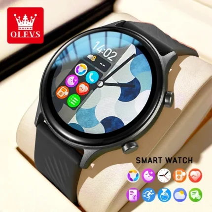 OLEVS 8204 Smart Watch Original Fashion IP67 Waterproof Sports Fitness Tracker Health Bluetooth Call Men and Women Smartwatch