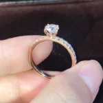 Classic Wedding Band Finger Ring for Female 925 Sterling Silver High Class AAA Zircon Stones Charming Party Jewellery - Image 5