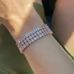 Adjustable Crystal Tennis Bracelets for Women Men Colorful Zircon Folding Buckle Chain Bangle on Hand Party Sexy Fashion Jewelry - Image 3