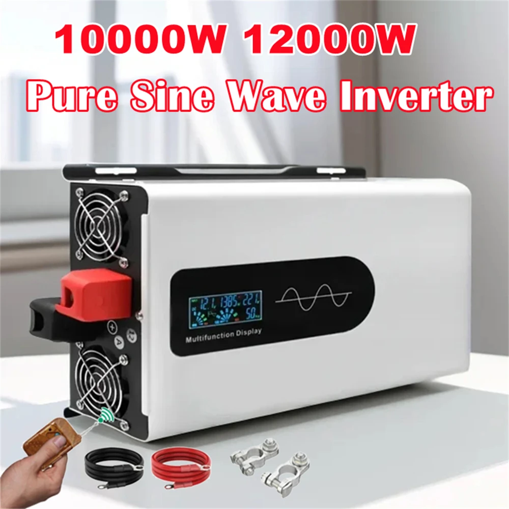 kf-S41de92c0cc934b8797803b70b3fb36a5q 8000W 10000W 12000W Pure Sine Wave Inverter 12V 24V 48V 60V To AC 220V 110V Car Power Inverters Solar Off Grid Inverters - Image 1