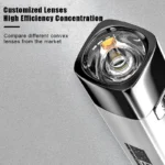 USB Rechargeable LED Flashlight 2 IN 1 9990000LM Super Bright Mini Led Torch & Power Bank for Outdoor Riding Camping Hunting - Image 5