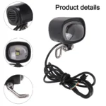 Electric Bike LED Headlight Offering Bright Illumination with a Reliable Waterproof Feature for All Riding Conditions