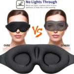 Eye Mask for Sleeping 3D Contoured Cup Blindfold Concave Molded Night Sleep Mask Block Out Light with Women Men - Image 4