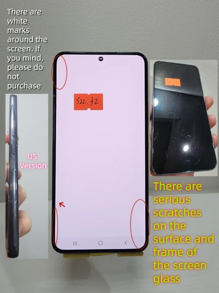 Genuine Original AMOLED For Samsung Galaxy S22 5G S901 S901B S901U S901W S901E LCD replacement Screen Digitizer Assembly
