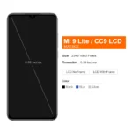 AMOLED For Xiaomi CC9 LCD Display Touch Screen + frame Replacement Support Fingerprint For Xiaomi Mi 9 Lite M1904F3BG Screen - Image 2