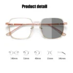 New Photochromic Glasses Anti Blue Glasses Men Women Color Changing Eyeglasses Anti UV Sunglasses Square Clear Frame Eyewear - Image 6