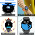 OLEVS 8204 Smart Watch Original Fashion IP67 Waterproof Sports Fitness Tracker Health Bluetooth Call Men and Women Smartwatch - Image 5