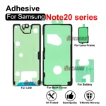 Full Set Sticker For Samsung Galaxy Note 20 Ultra Front LCD Back Battery Adhesive Glue Note20 Note20U Replacement Repair Part