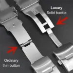 Luxury Solid Stainless Steel Band 18mm 19mm 20mm 21mm 22mm 23mm 24mm 26/28/30mm Strap for Seiko Curved Belt Watch Accessories - Image 4