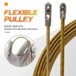 5-30M Universal Wire Lead Threading Device Tool Rope Pulling Device for Electricians with Pulley Threading of Cable Wire