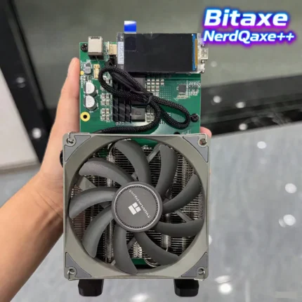 New Arraive Bitaxe NerdQaxe++ 4.8TH/s 78w Bitcoins Miner 4 PCS BM1370 Asic Chip Solo BTC miner With PSU Btc Mining Machine