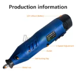 80W Cordless Rotary Tool Dremel DIY Mini Drill Engraving Pen Electric 4 Speed Mini Wireless Drill Set 0-20000r/min - Image 6