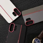 For Nothing CMF Phone 2 Pro Case Fashion PU Plain Leather Colored Splicing Ultra-thin Cover for Nothing CMF Phone2 Pro - Image 3
