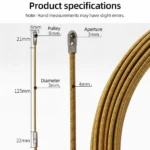 5-30M Universal Wire Lead Threading Device Tool Rope Pulling Device for Electricians with Pulley Threading of Cable Wire - Image 6